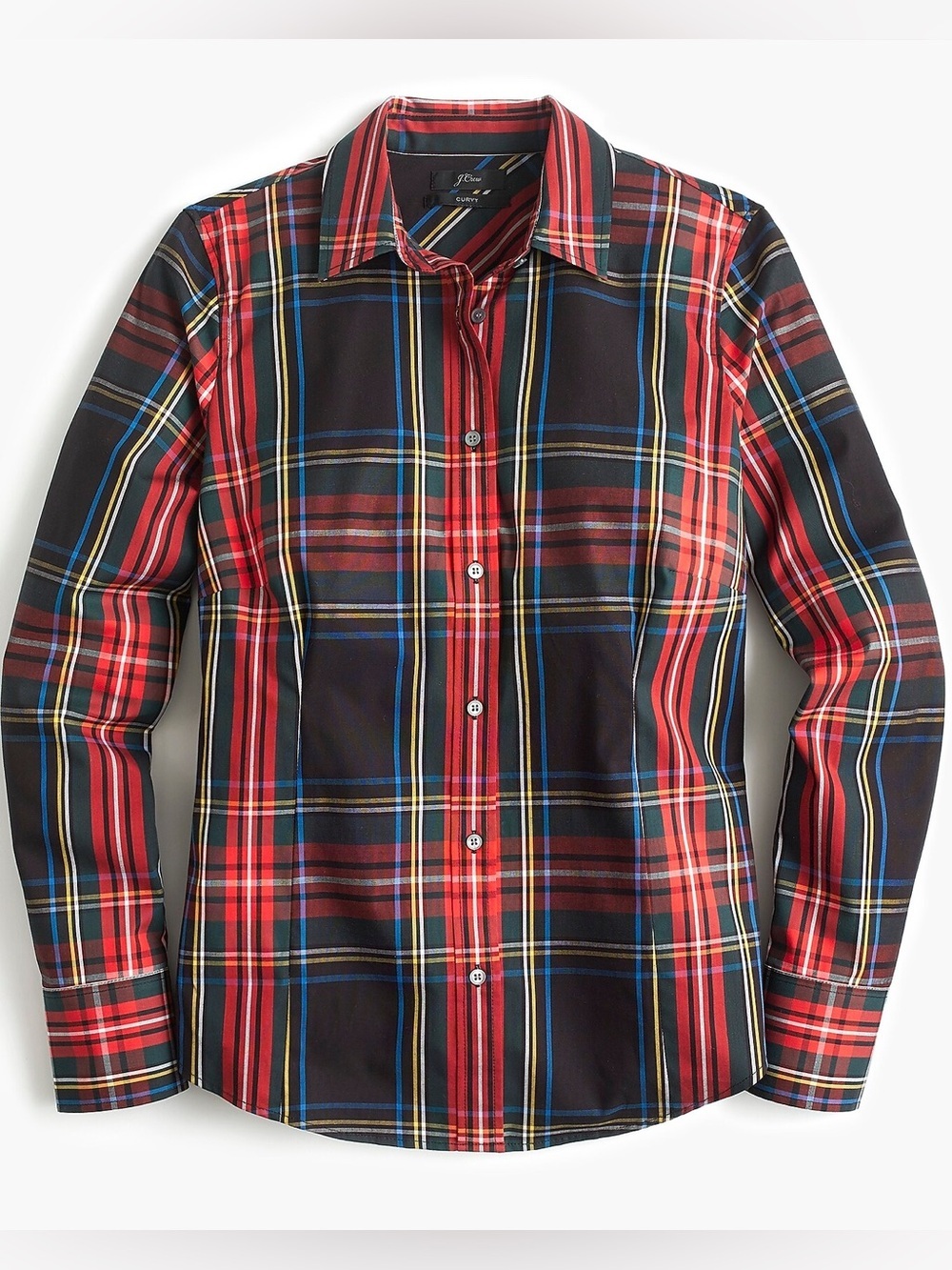 J. CREW Slim Cotton stretch perfect shirt in Stewart tartan (8)